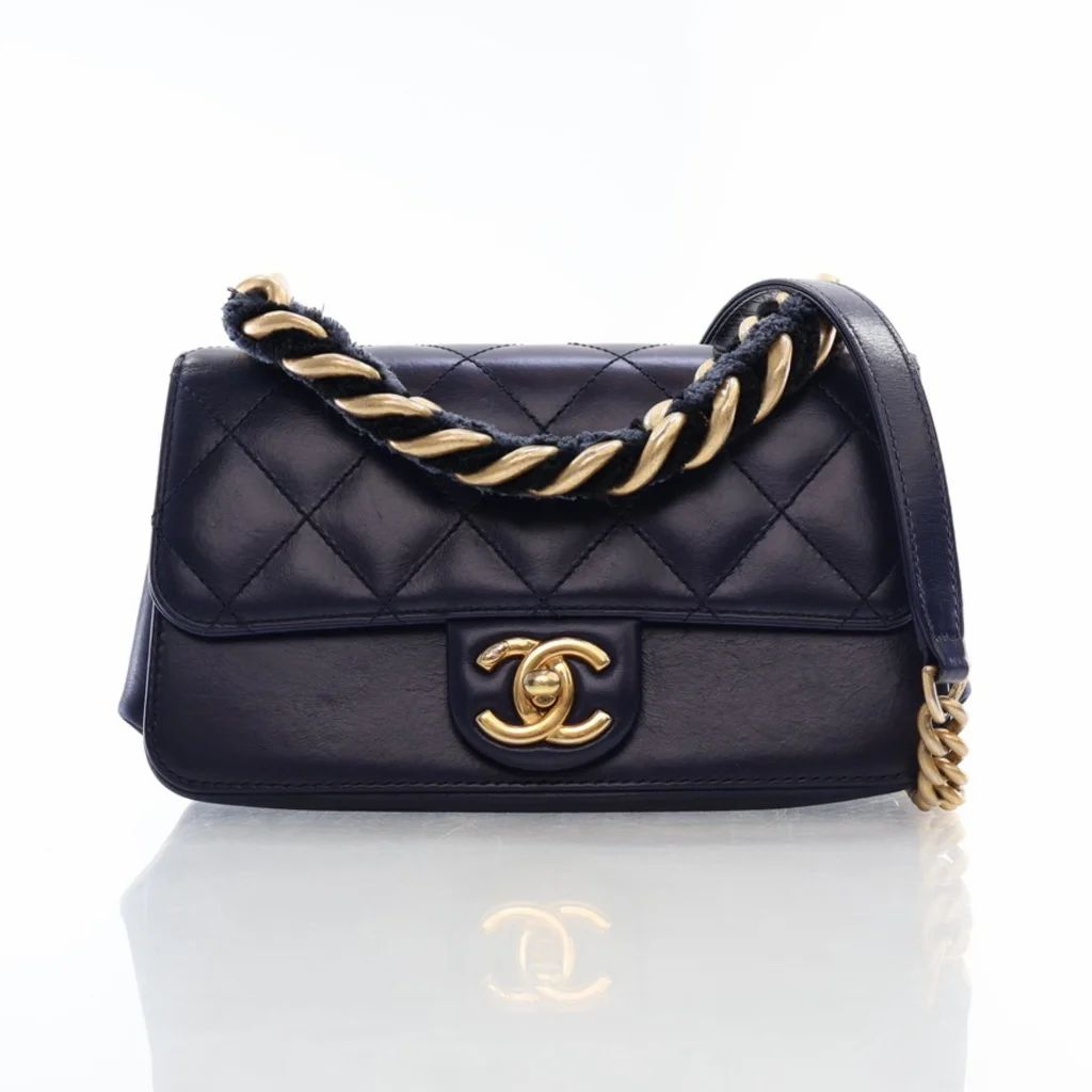 Chanel Seasonal Flap Navy Calfskin