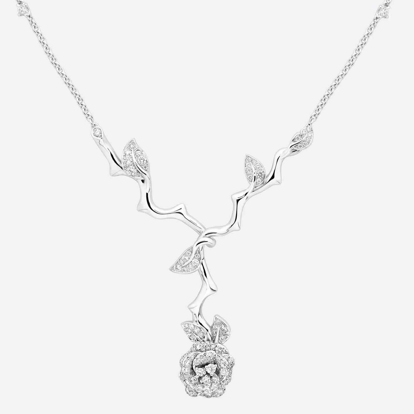 Luxury DiorROSE BAGATELLE DIAMOND NECKLACE