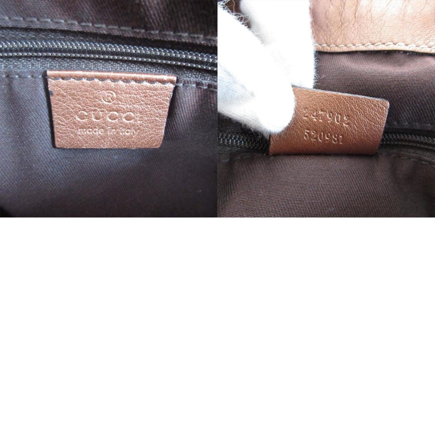 Gucci  Gg Canvas Leather Handbag Shoulder Bag
