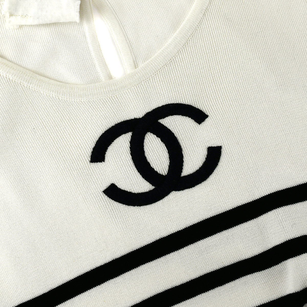 Luxury Chanel CC striped dress #40