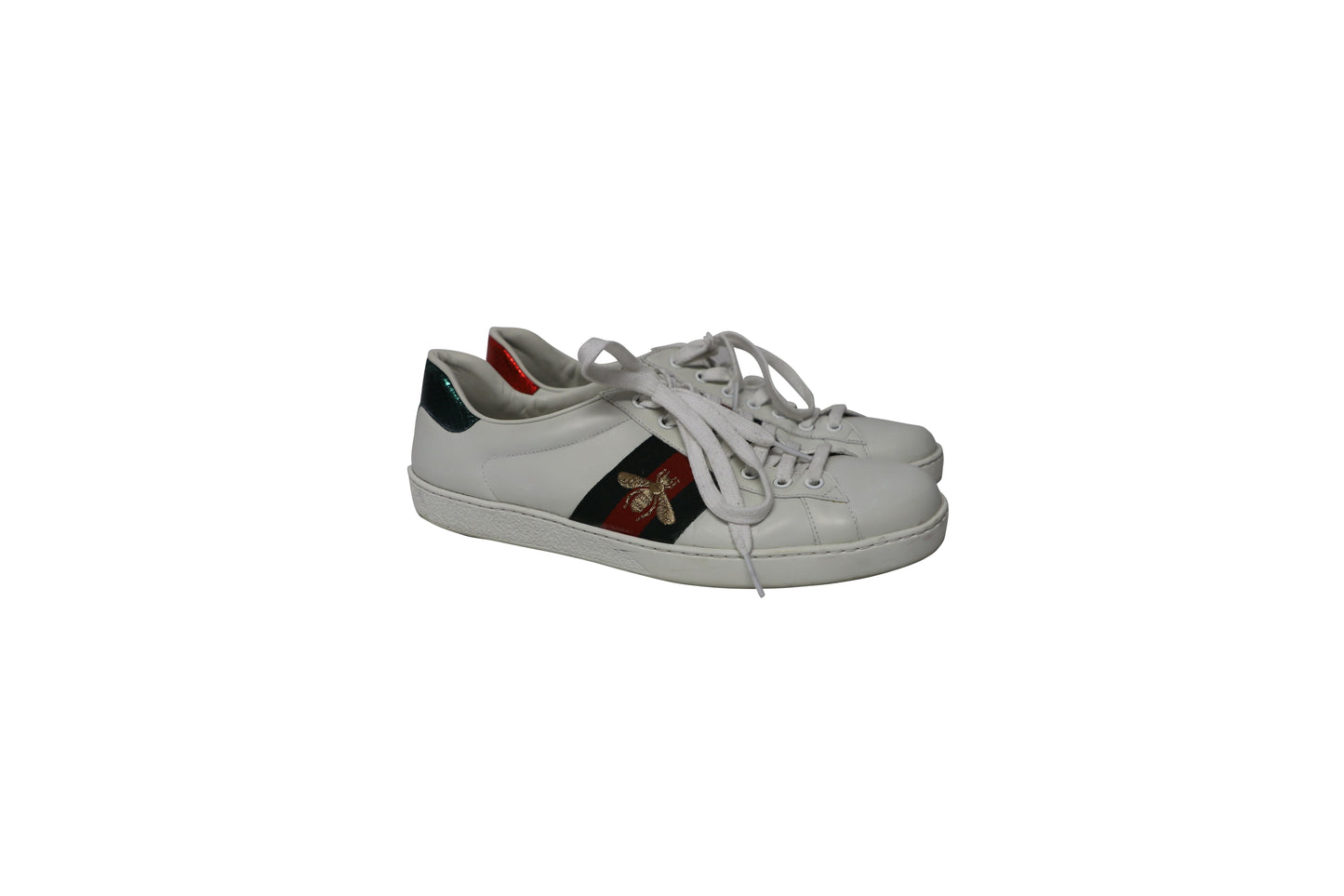 Luxury Gucci Trending 2025 Ace Sneakers in White Leather