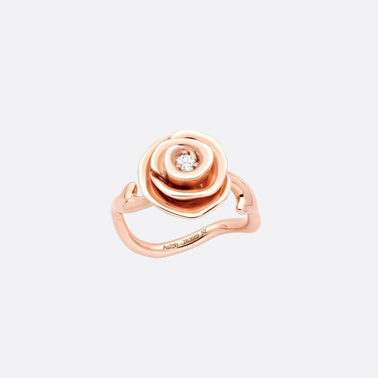 Luxury DiorROSE COUTRE PINK GOLD DIAMOND RING