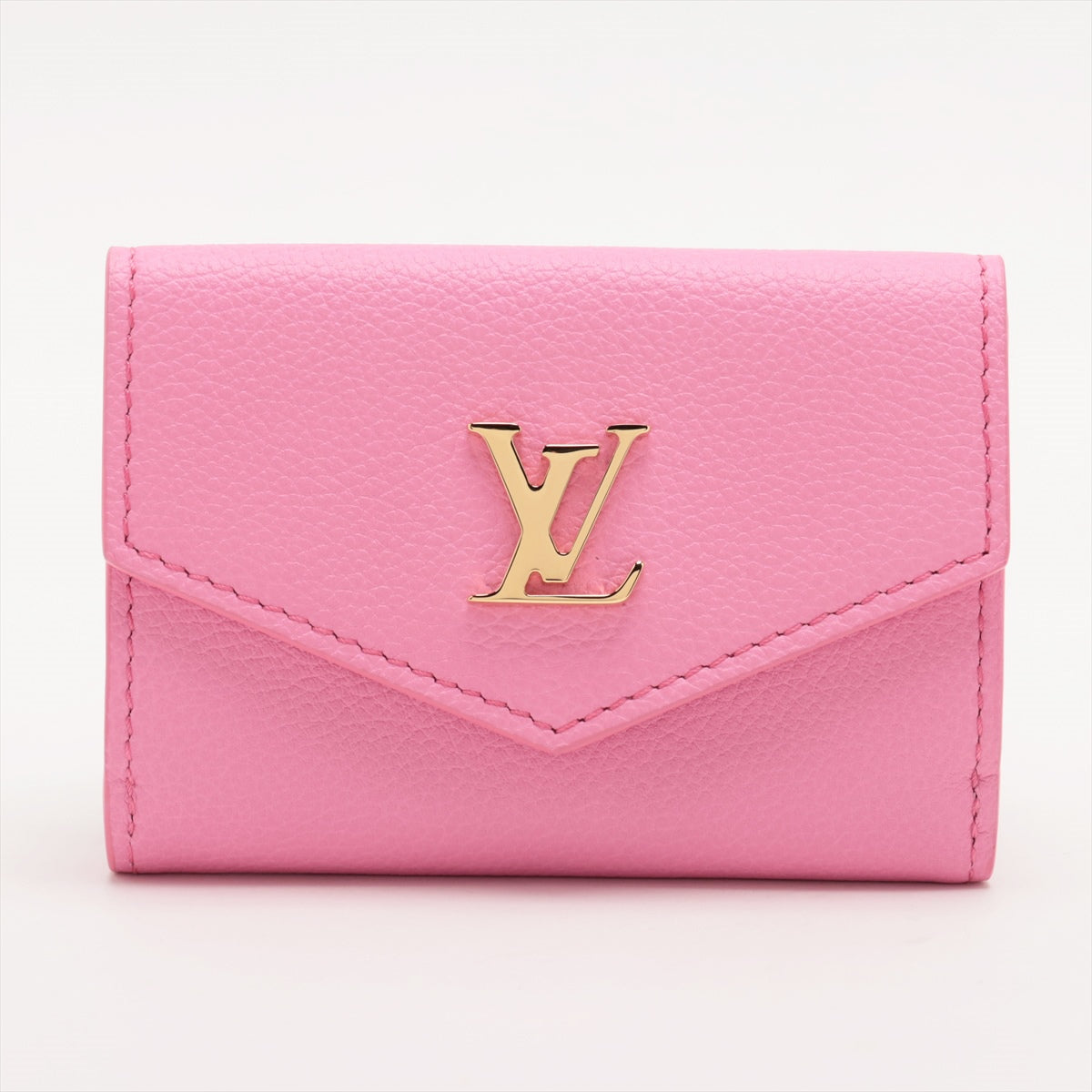Louis Vuitton  Portfolio Mini Locksmith Pink Compact Wallet M82436 Initial Insert
