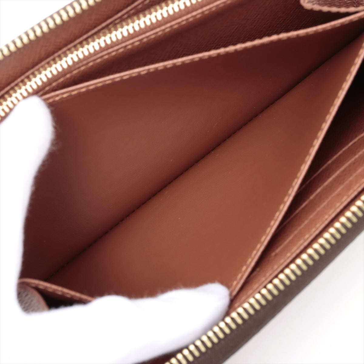 Louis Vuitton Monogram  Wallet M42616 Brown Round Zip Wallet