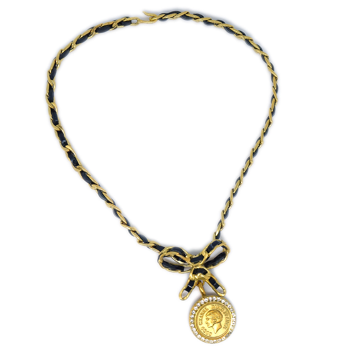 Luxury Chanel 1995 Bow Medallion Choker