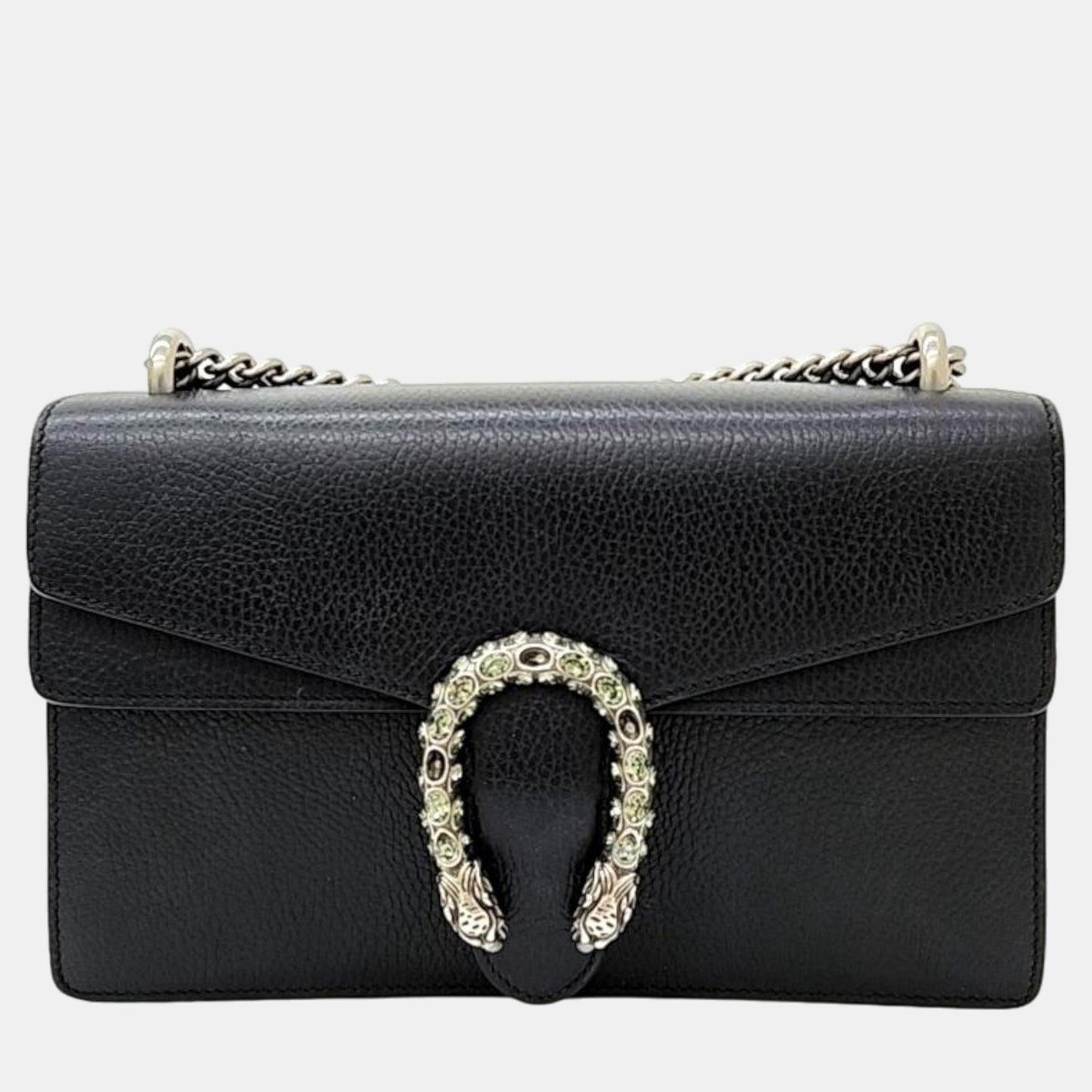 Luxury Gucci Trending 2025 Black Leather Dionysus Shoulder Bag