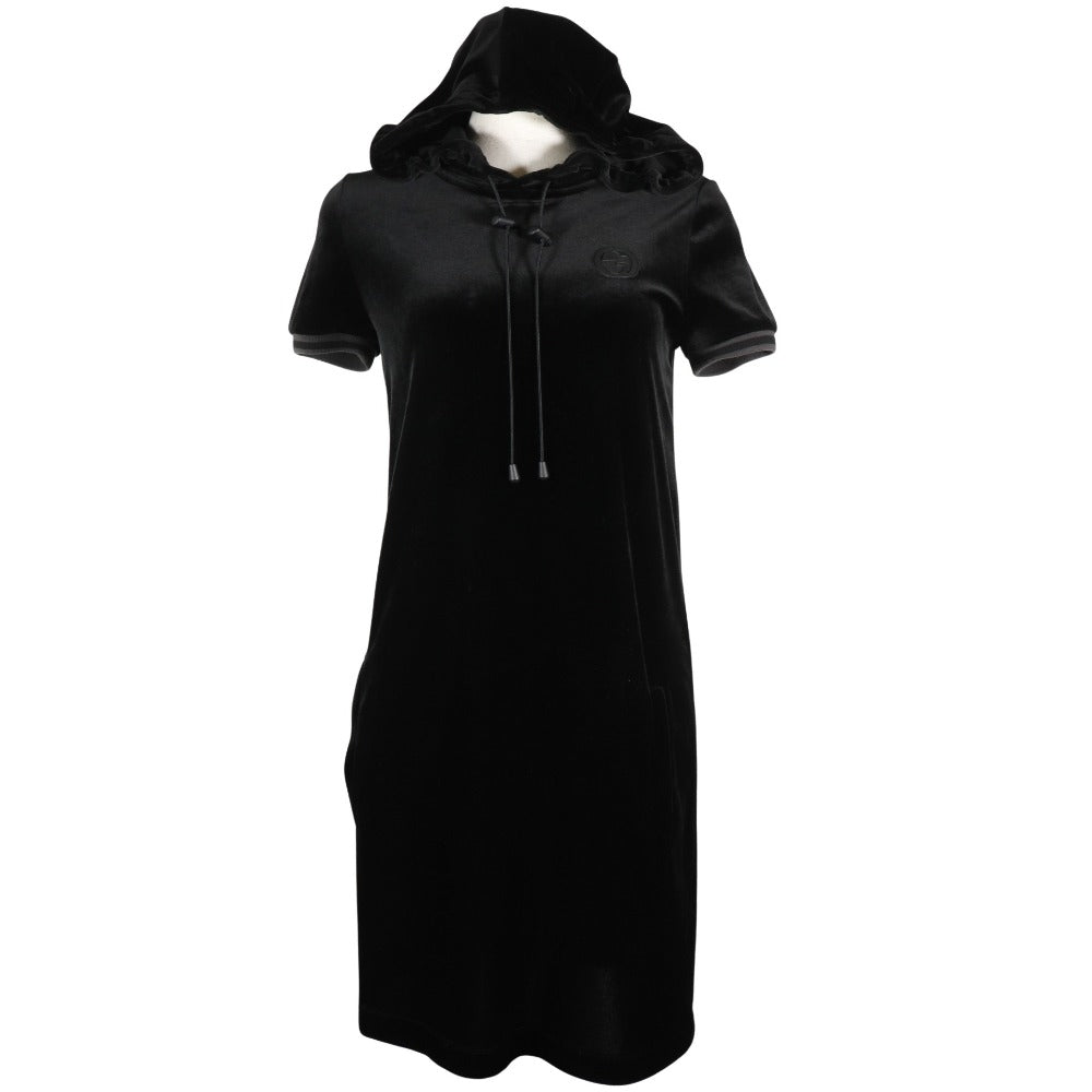 Luxury Gucci Trending 2025 Velour Dress Black Women