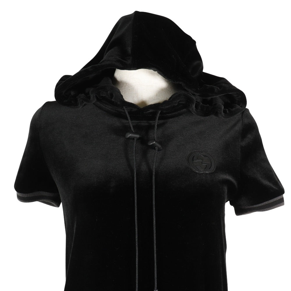 Luxury Gucci Trending 2025 Velour Dress Black Women