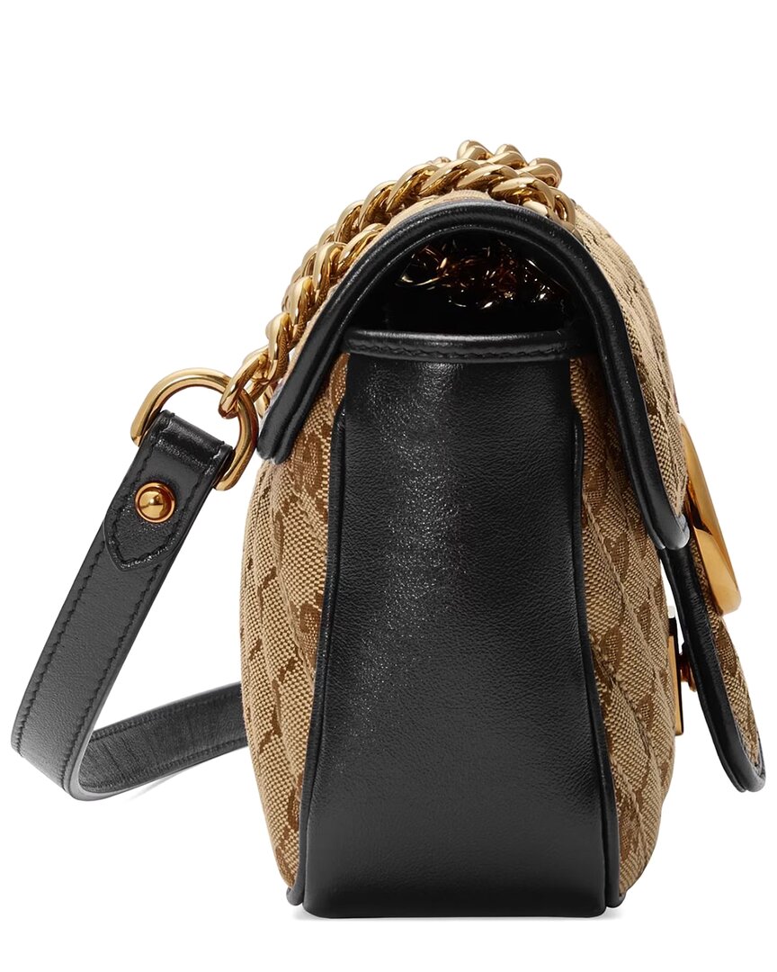 Luxury Gucci Trending 2025 Marmont Mini GG Canvas & Leather Shoulder Bag