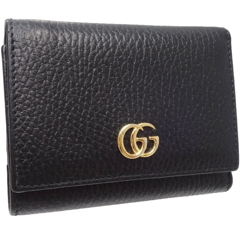 Luxury Gucci Trending 2025 Leather Compact Wallet 474746