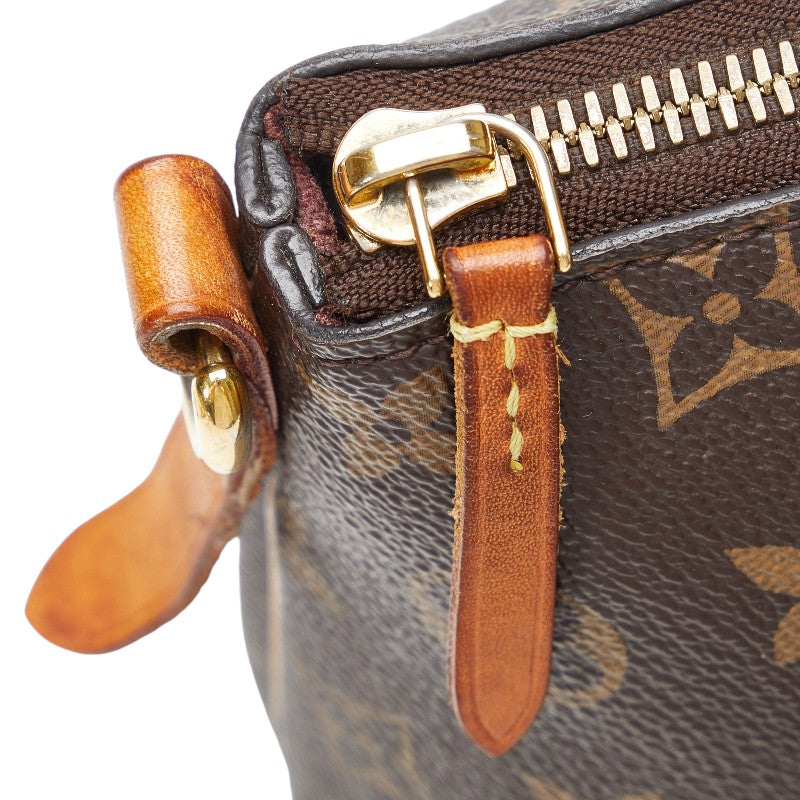 Louis Vuitton Monogram Toulen PM Handbag 2WAY M48813 Brown PVC Leather  Louis Vuitton