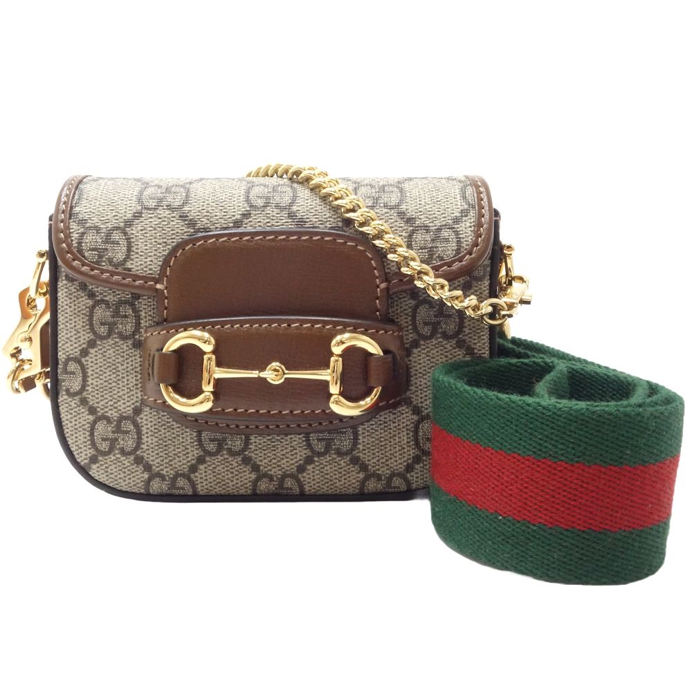 Luxury Gucci Trending 2025 GG Supreme Canvas Wallet Chain Bag