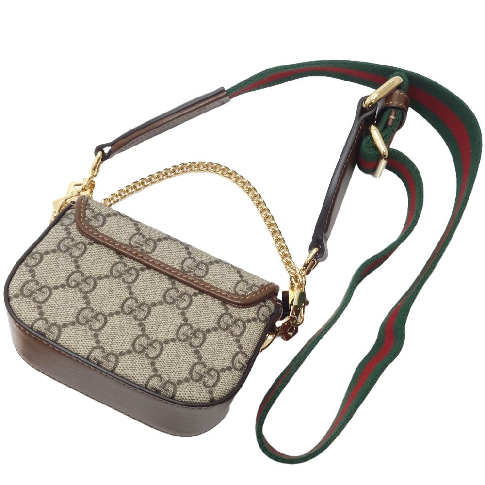 Luxury Gucci Trending 2025 GG Supreme Canvas Wallet Chain Bag
