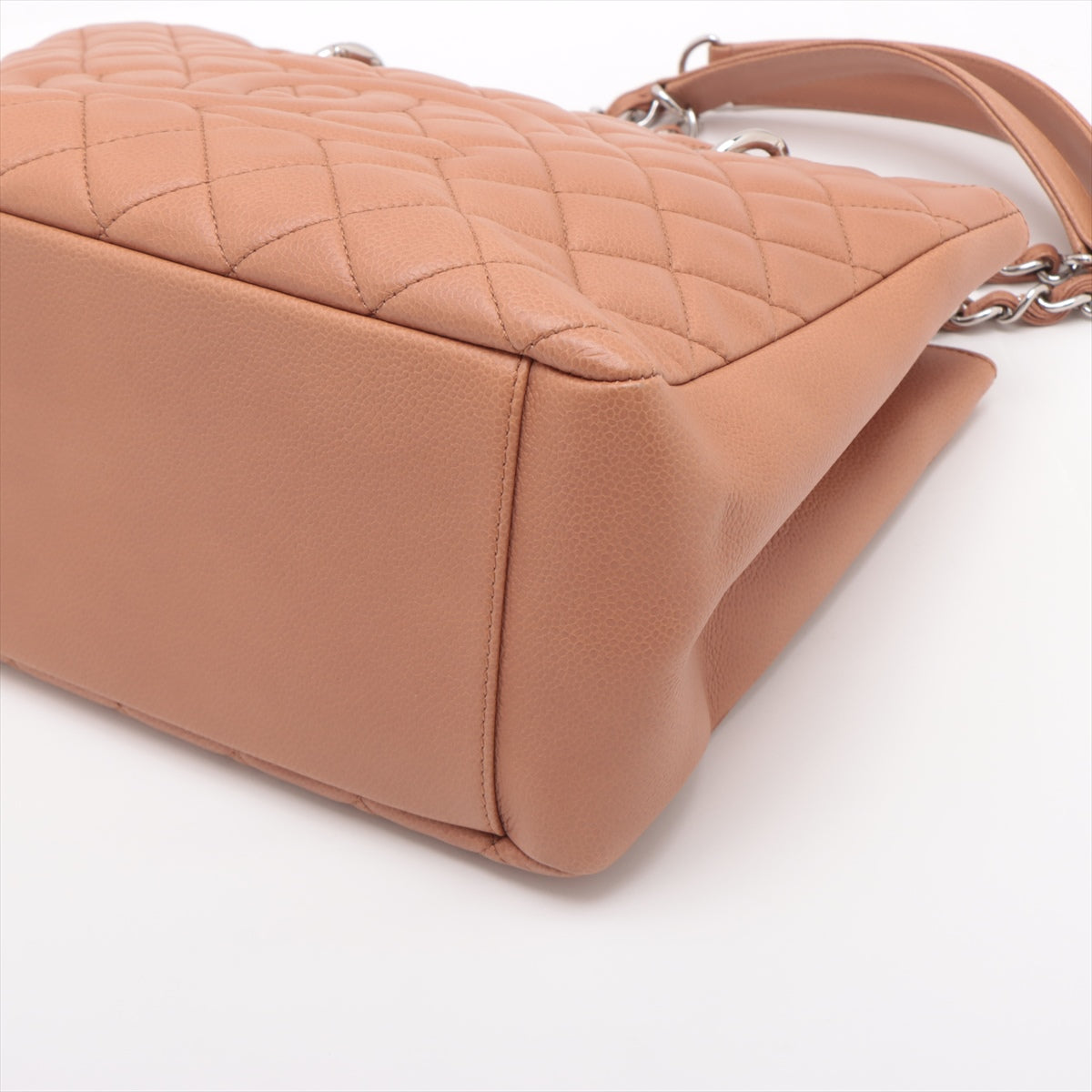 Chanel GST Caviar S Chantrotot Bag Beige Silver  14th