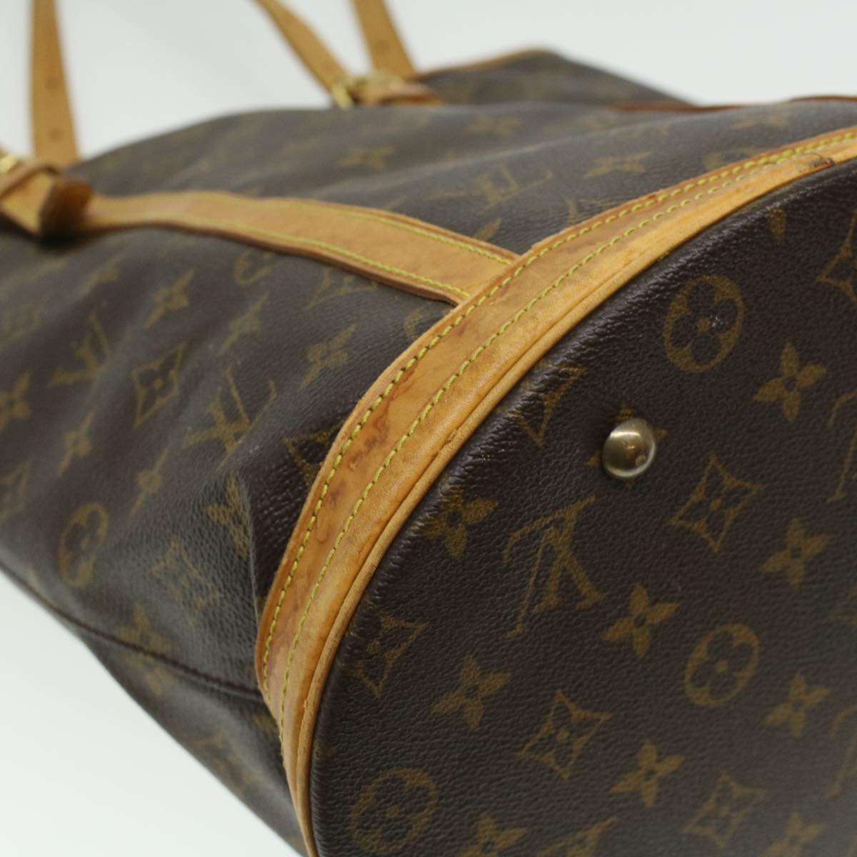 LOUIS VUITTON Monogram Bucket GM Shoulder Bag M42236 LV 18508C