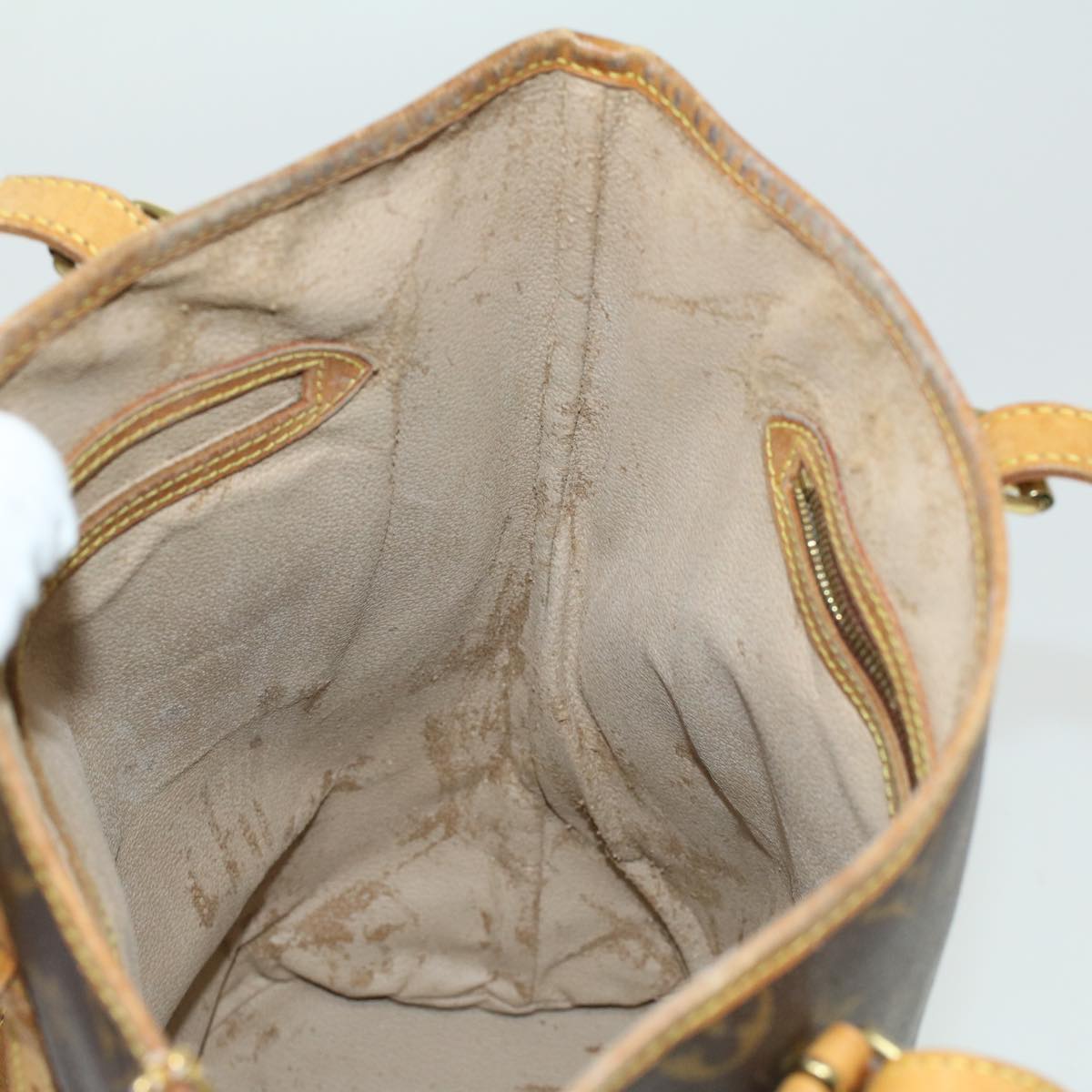 LOUIS VUITTON Monogram Bucket GM Shoulder Bag M42236 LV 18508C