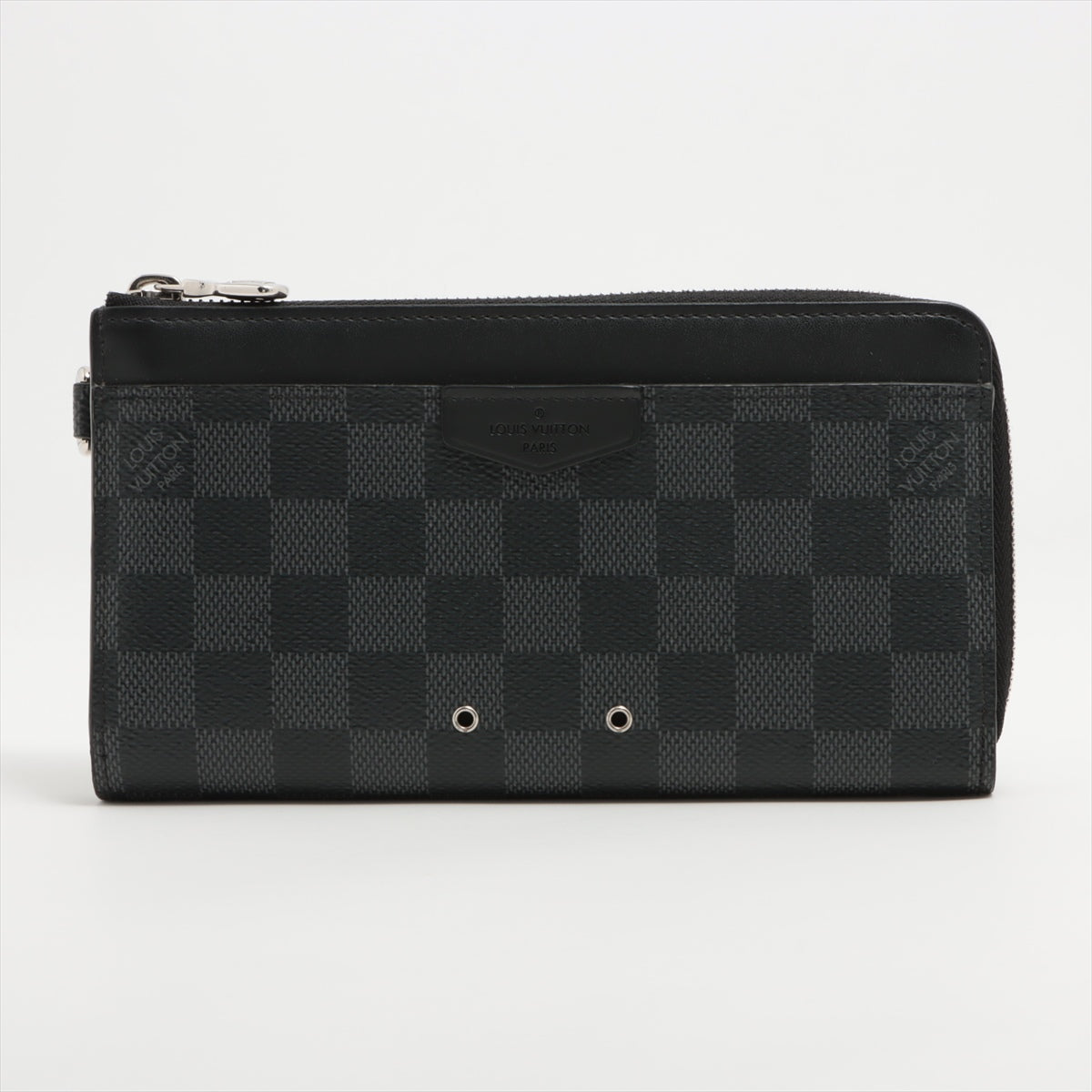 Louis Vuitton Damier Grafit Zippyr Dragon N60379 Black Round Zip Wallet