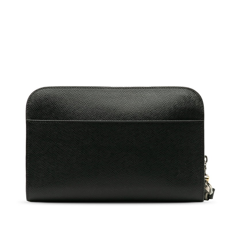Louis Vuitton Taiga ing Bag Second Bag M30182 Noneir Black Leather Men Louis Vuitton