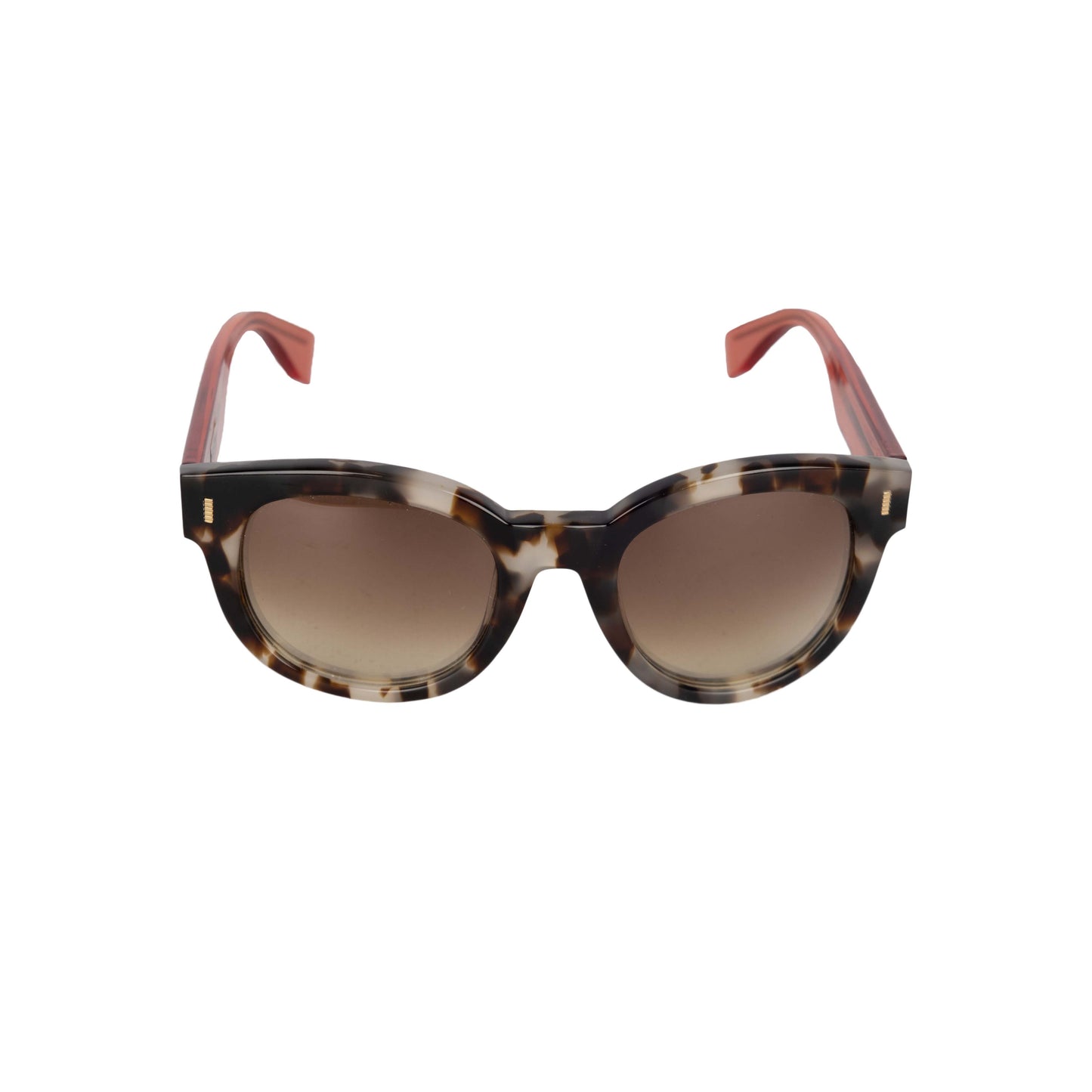 Luxury Fendi Acetate and Tortoiseshell Colorblock Sunglasses - '10s