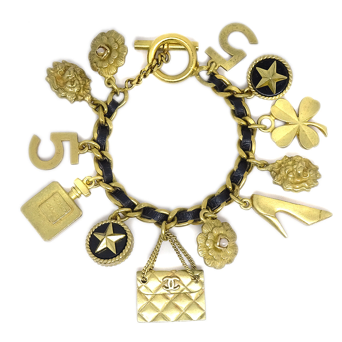 Luxury Chanel Icon Bracelet Gold 94A
