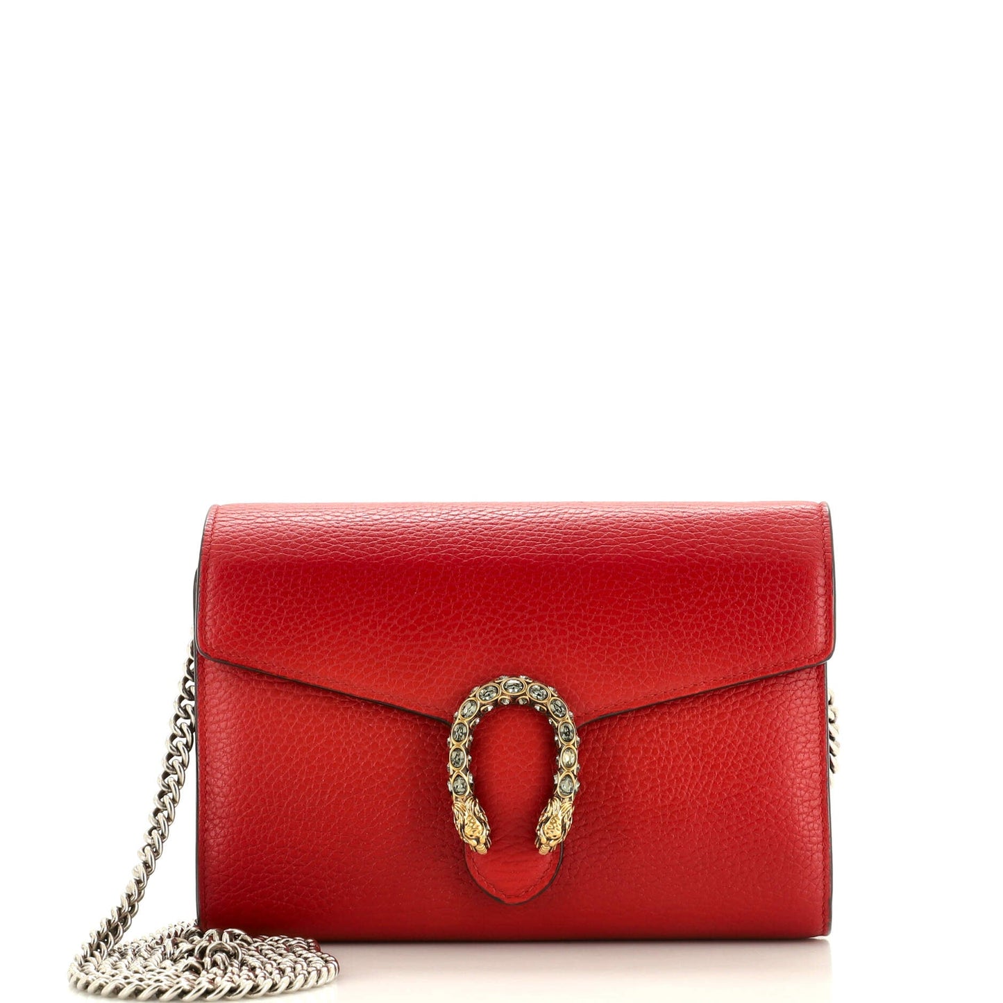 Luxury Gucci Trending 2025 Dionysus Chain Wallet Leather with Embellished Detail Small