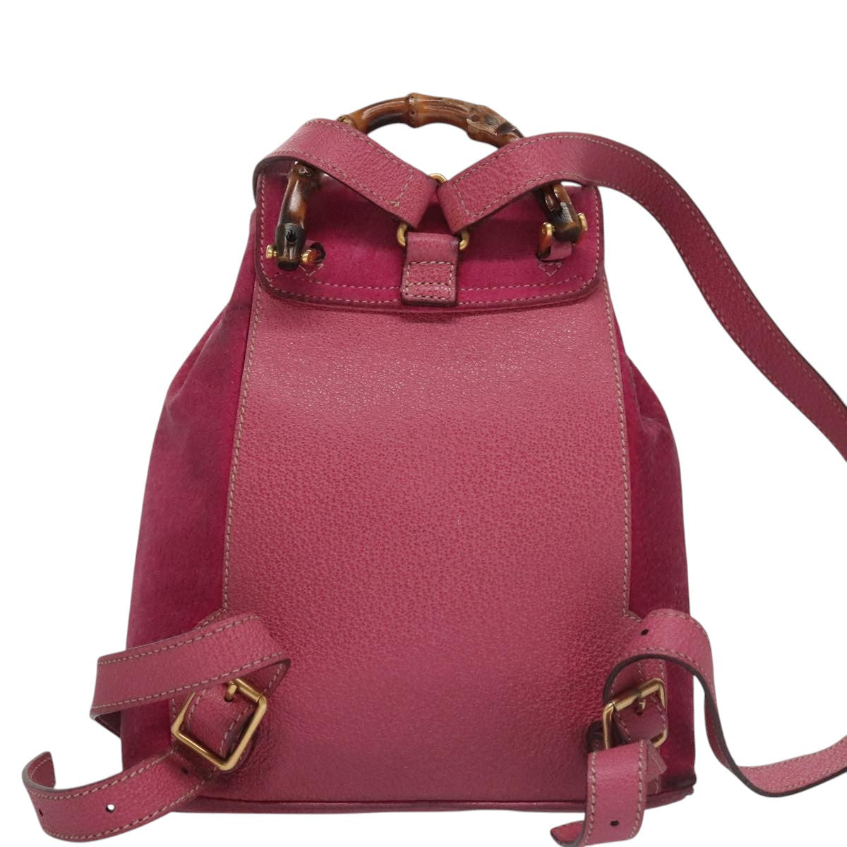 Gucci Bamboo  Suede Backpack Bag