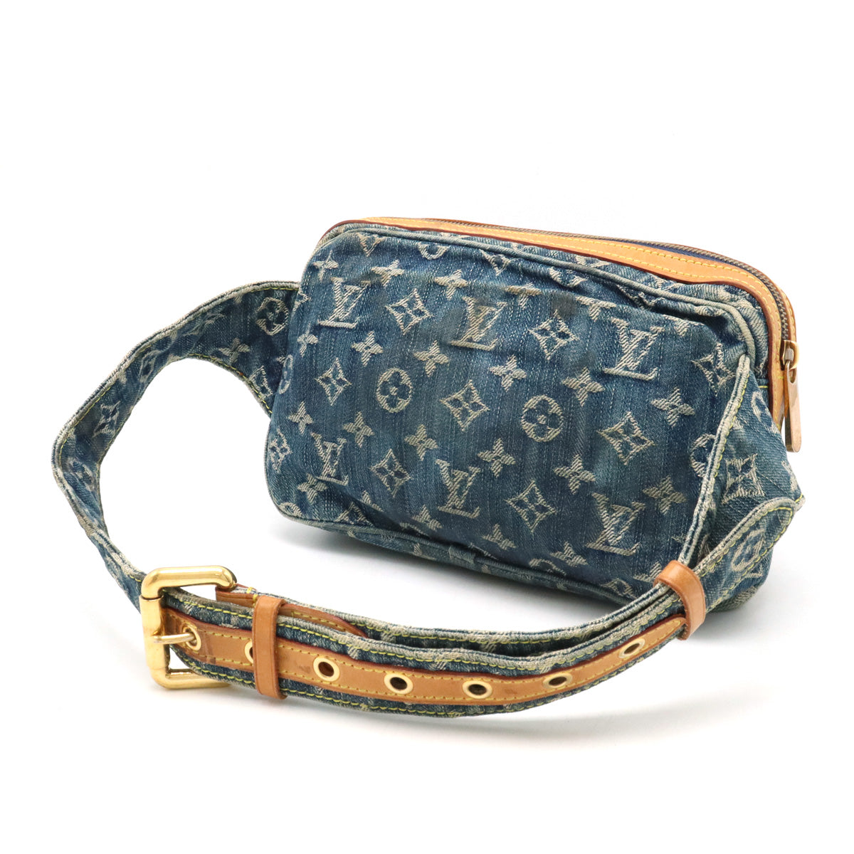 Louis Vuitton Monogram Denim Bag Body Bag Blue M95347