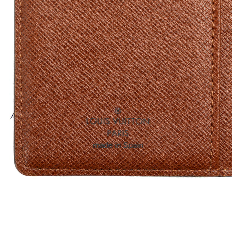 Louis Vuitton Monogram Portemone Vie Vie de Vienna Double Fed Wallet M61663 Brown PVC Leather  Louis Vuitton