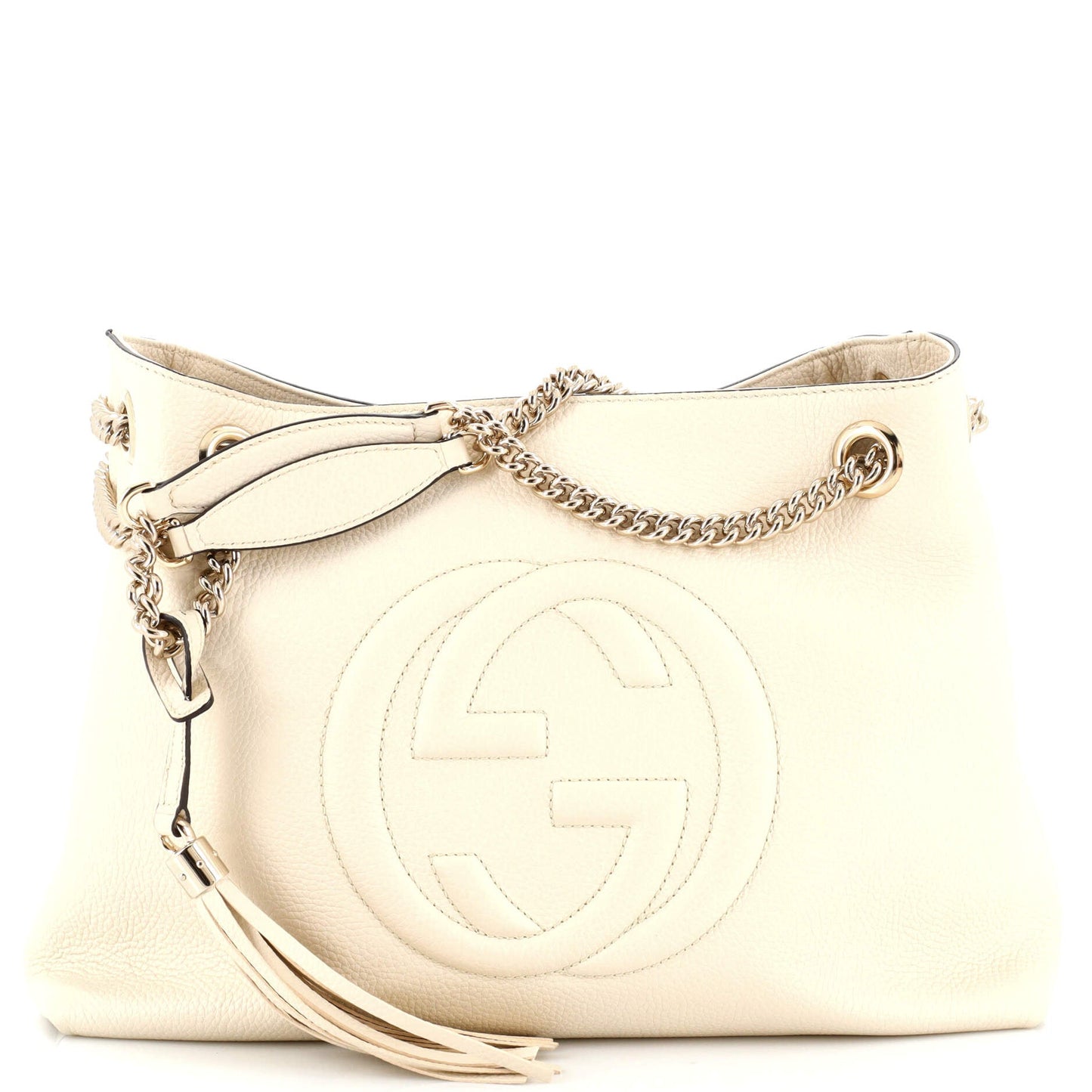 Luxury Gucci Trending 2025 Soho Chain Strap Shoulder Bag Leather Medium