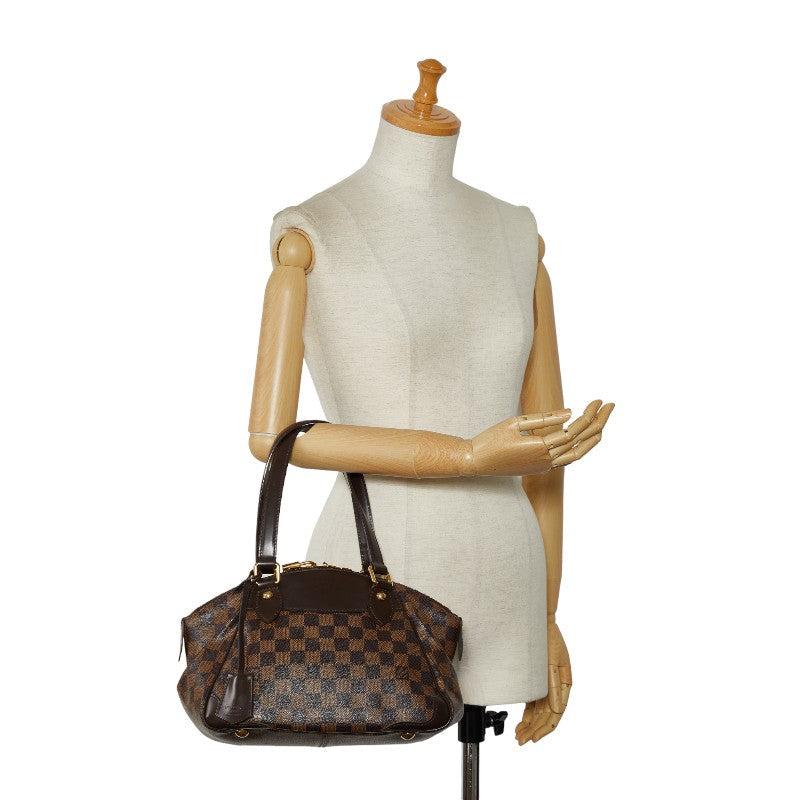 Louis Vuitton Verona PM Handbag N41117 Eve Brown PVC Leather  Louis Vuitton