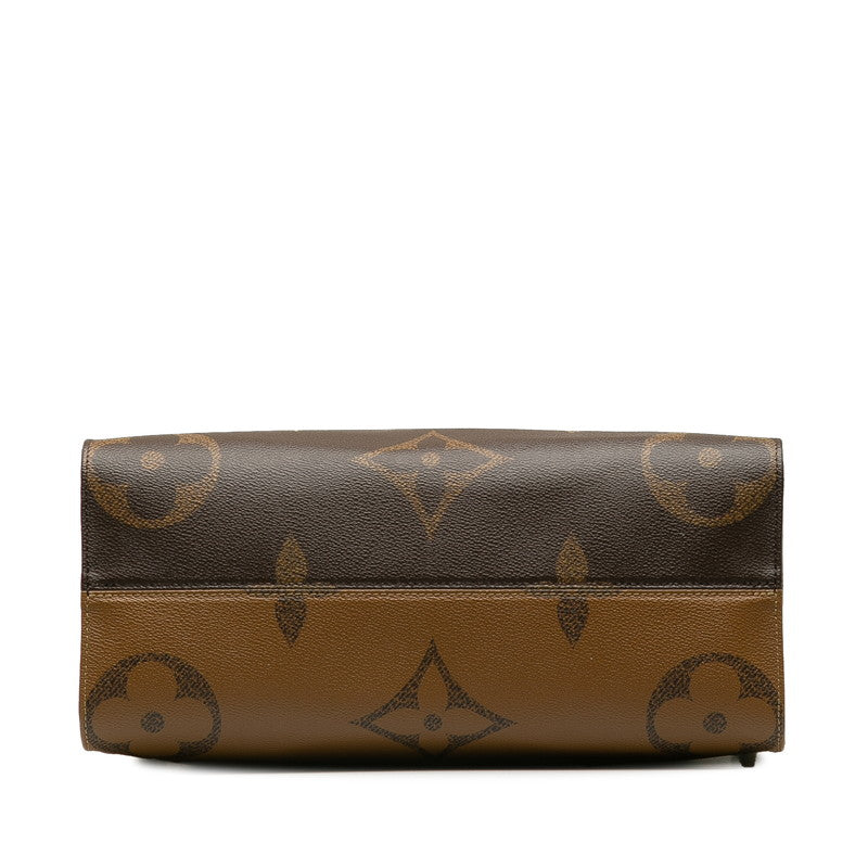 Louis Vuitton Monogram Giant Reversee On The Gor MM Handbag M45321 Brown PVC Leather  Louis Vuitton