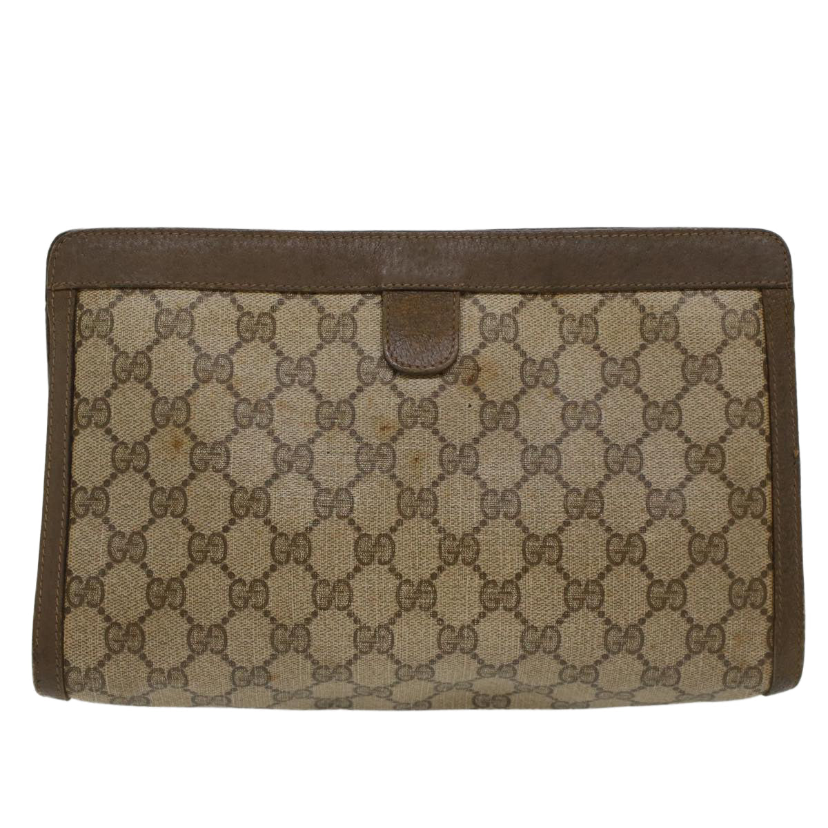 Luxury Gucci Trending 2025 GG Canvas Web Sherry Line Clutch Bag Beige Red