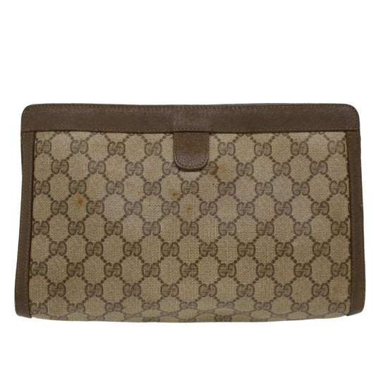 Luxury Gucci Trending 2025 GG Canvas Web Sherry Line Clutch Bag Beige Red
