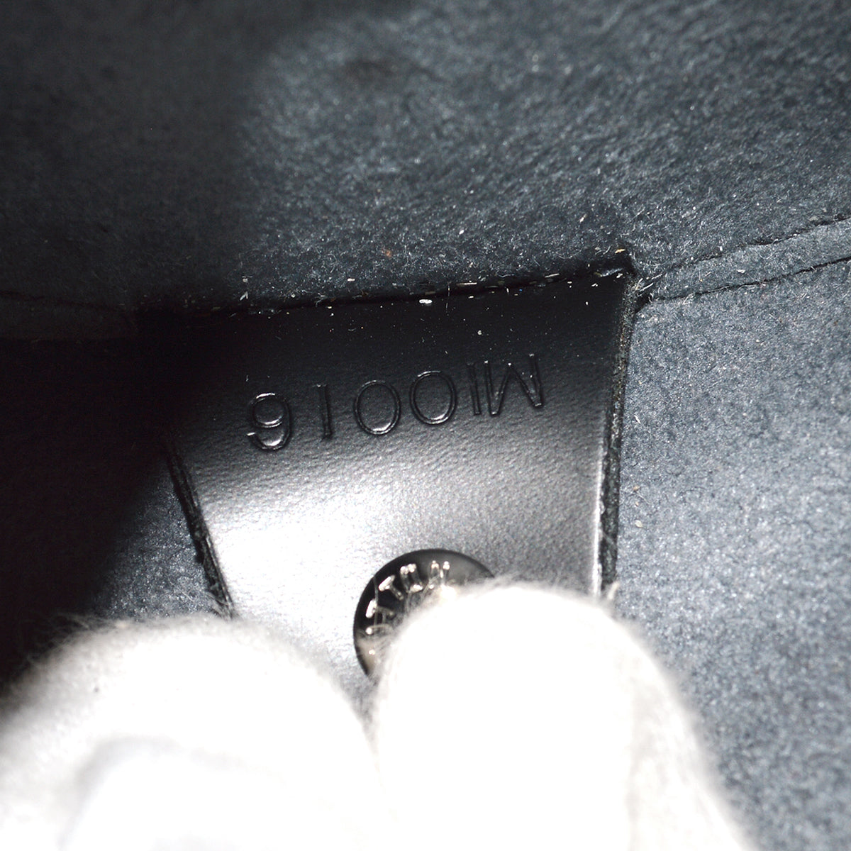 Louis Vuitton 2006 Black Epi Soufflot Handbag M52862