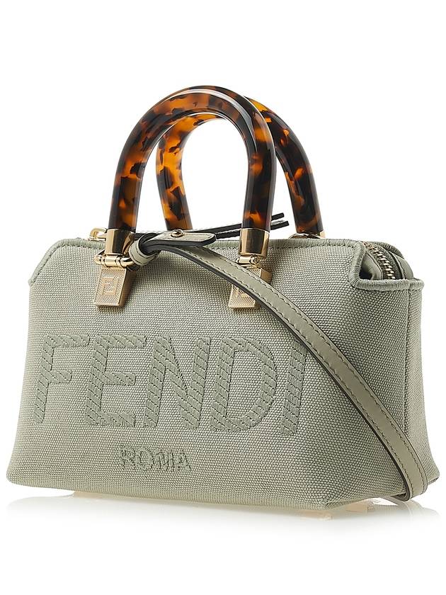 Luxury Fendi By The Way Small Canvas Tote Bag Green