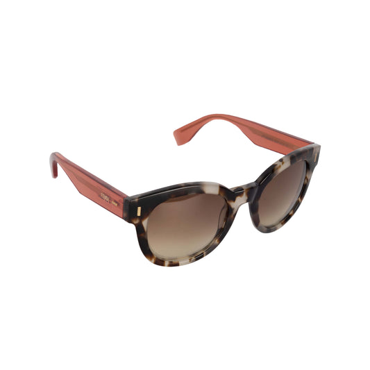 Luxury Fendi Acetate and Tortoiseshell Colorblock Sunglasses - '10s