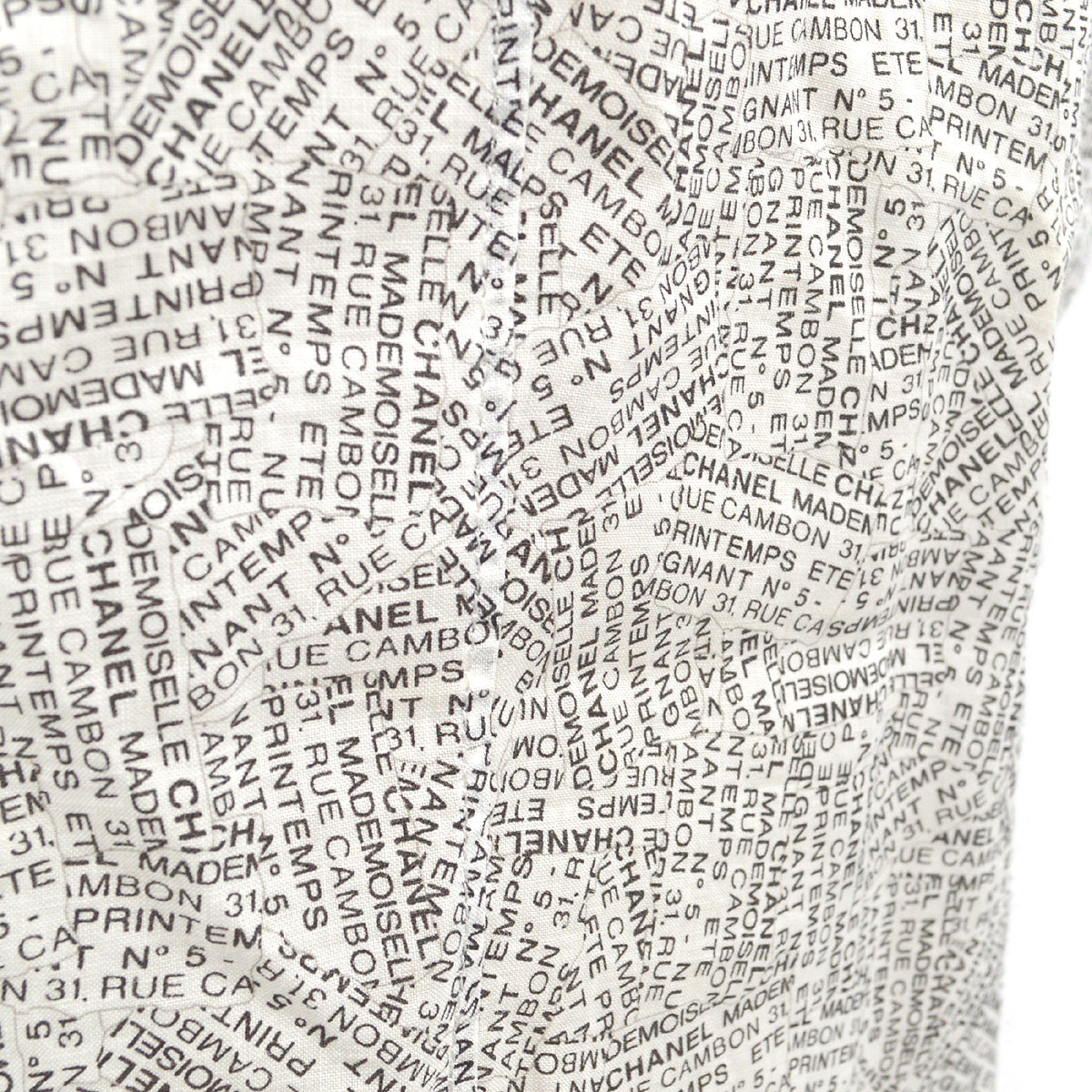 Luxury Chanel 1999 Spring Rue Cambon print shirt #38