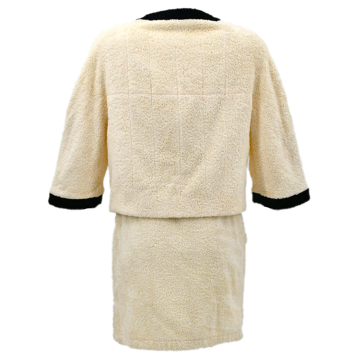 Chanel Setup Jacket Skirt Ivory 28 #40