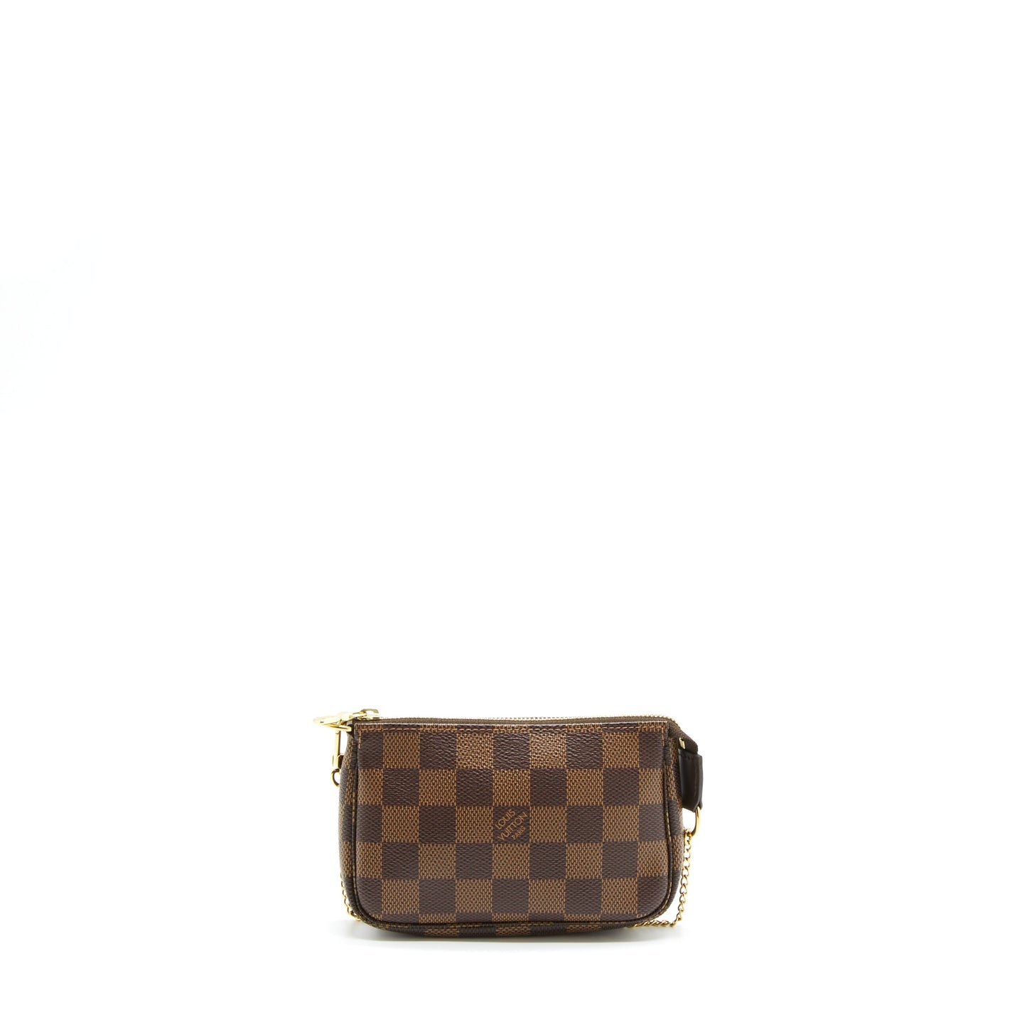 Louis Vuitton Mini Pochette Accessories Damier Ebene Canvas GHW