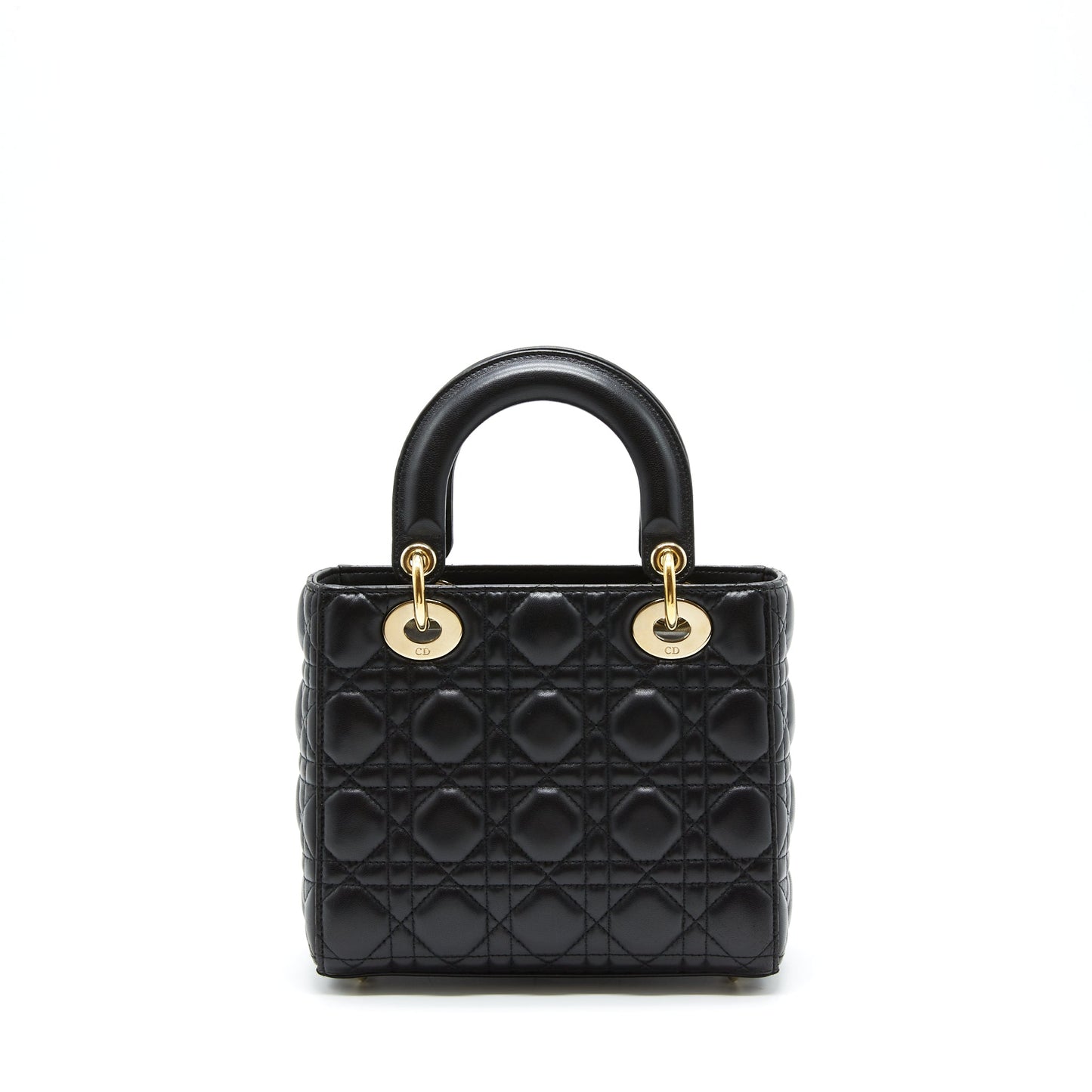 Luxury Dior Small Lady Luxury Dior Lambskin Black LGHW