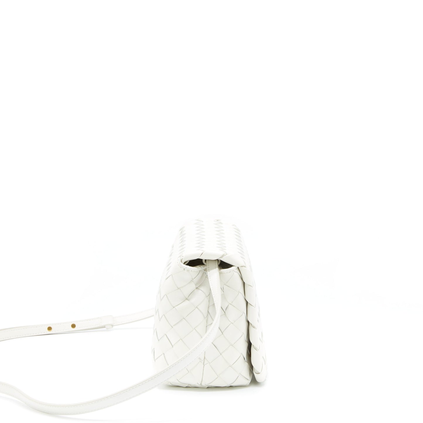 Bottega Veneta Crossbody Bag  Intrecciato White