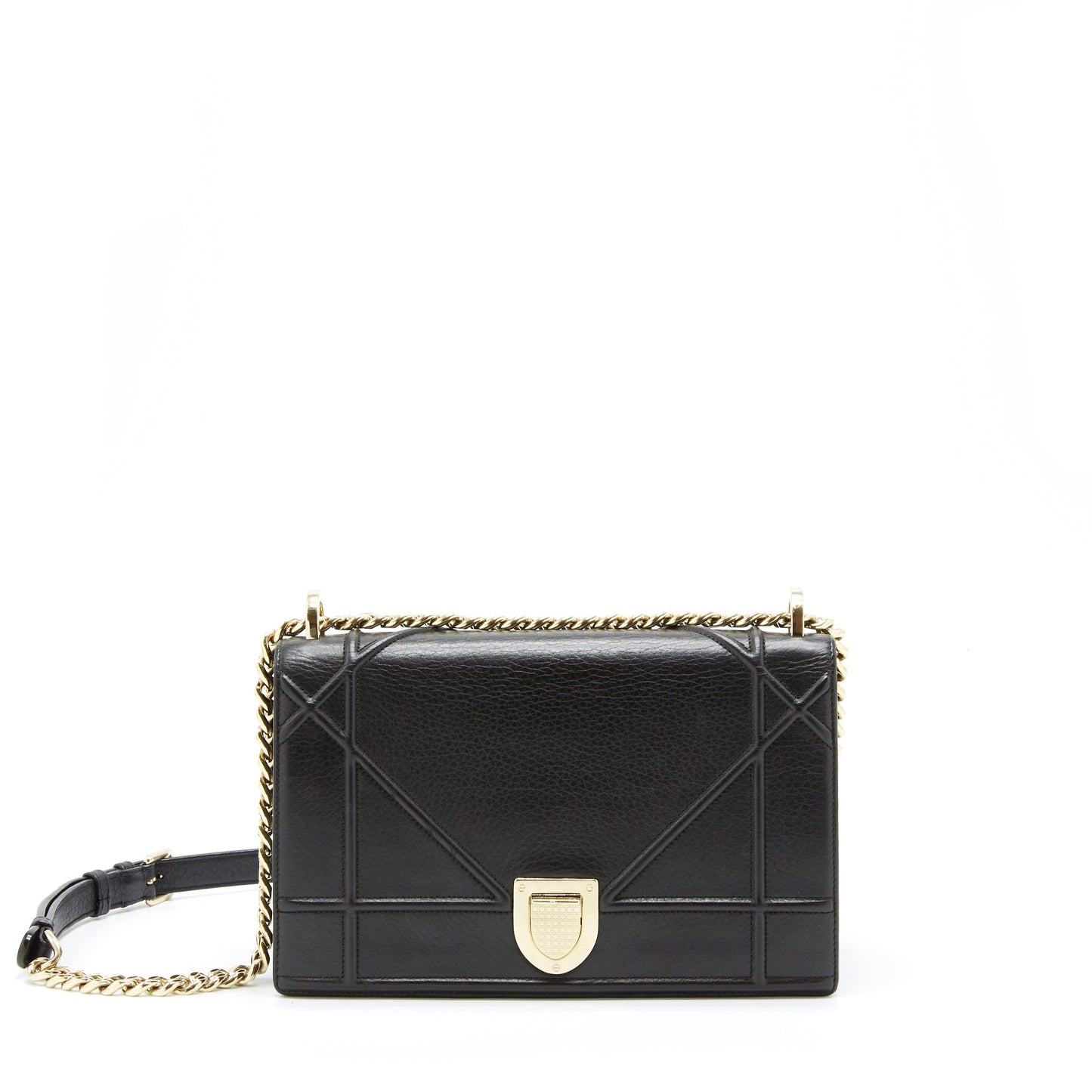 Luxury Dior Medium Luxury Diorama Black GHW