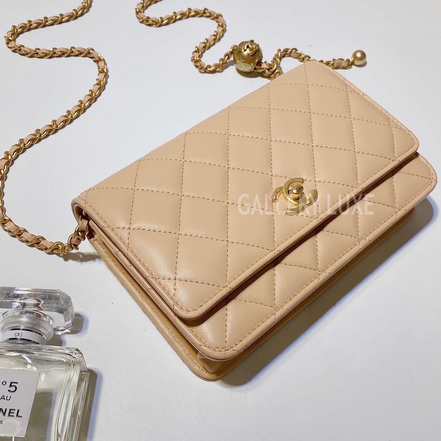 No.3308-Chanel Pearl Crush Wallet On Chain (Brand New / 全新)