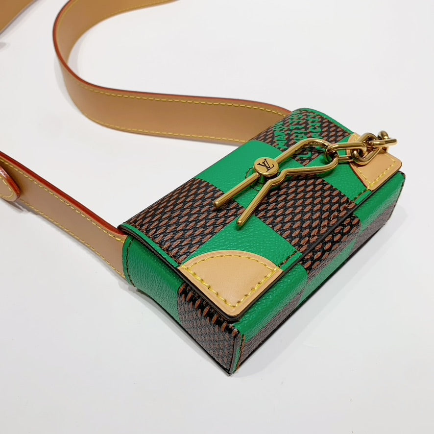 No.001665-5-Louis Vuitton Micro Steamer Damier