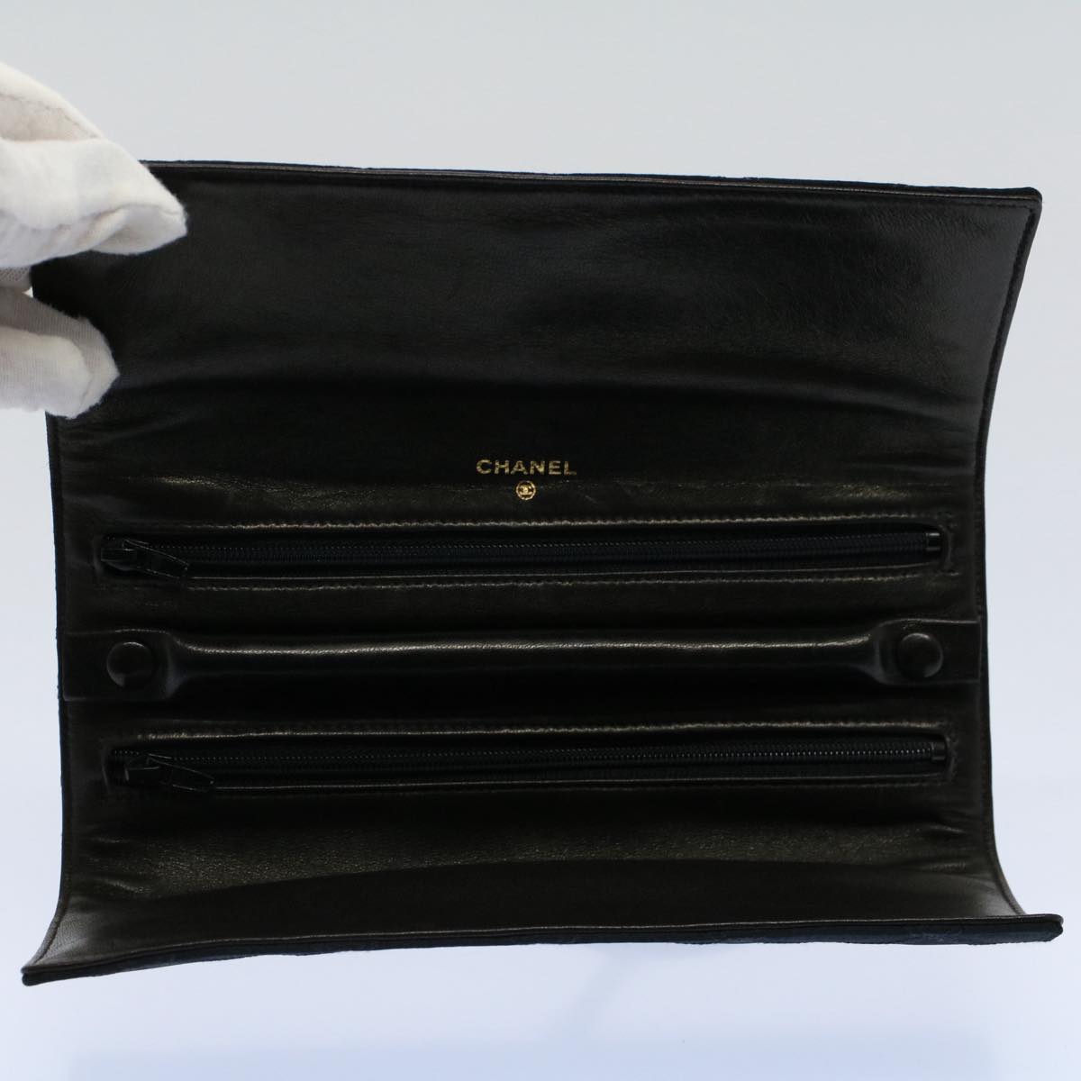 CHANEL Logo CC Clutch Bag