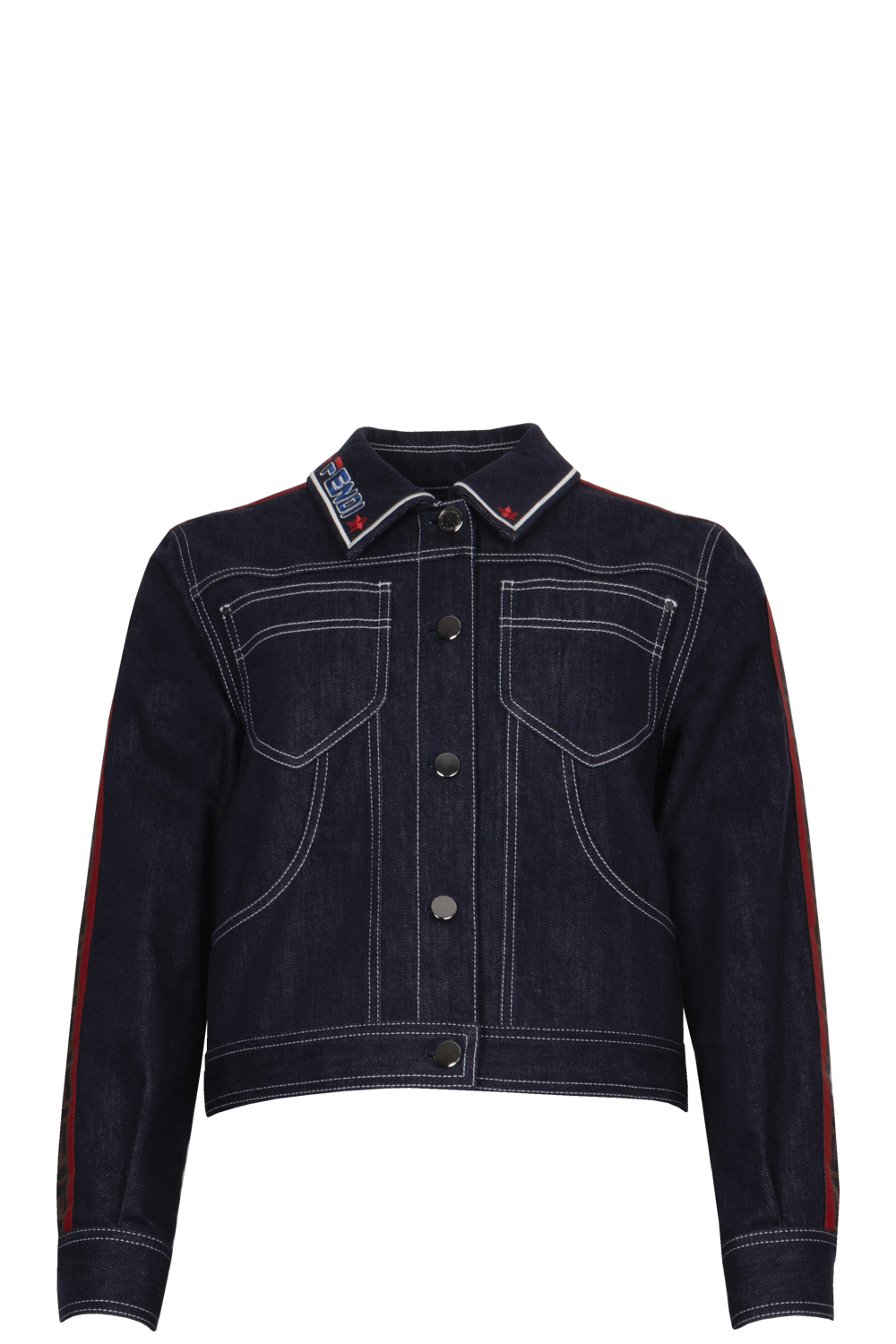 Luxury Fendi X FILA Denim Jacket