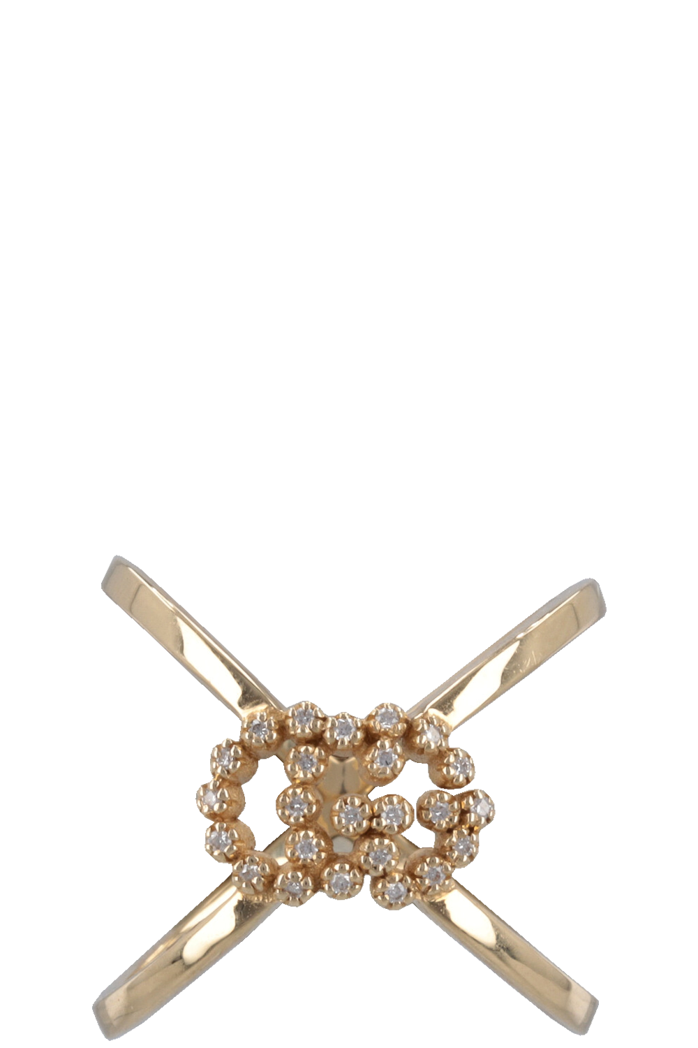 Luxury Gucci Trending 2025 Running GG Ring 18k Gold Diamonds