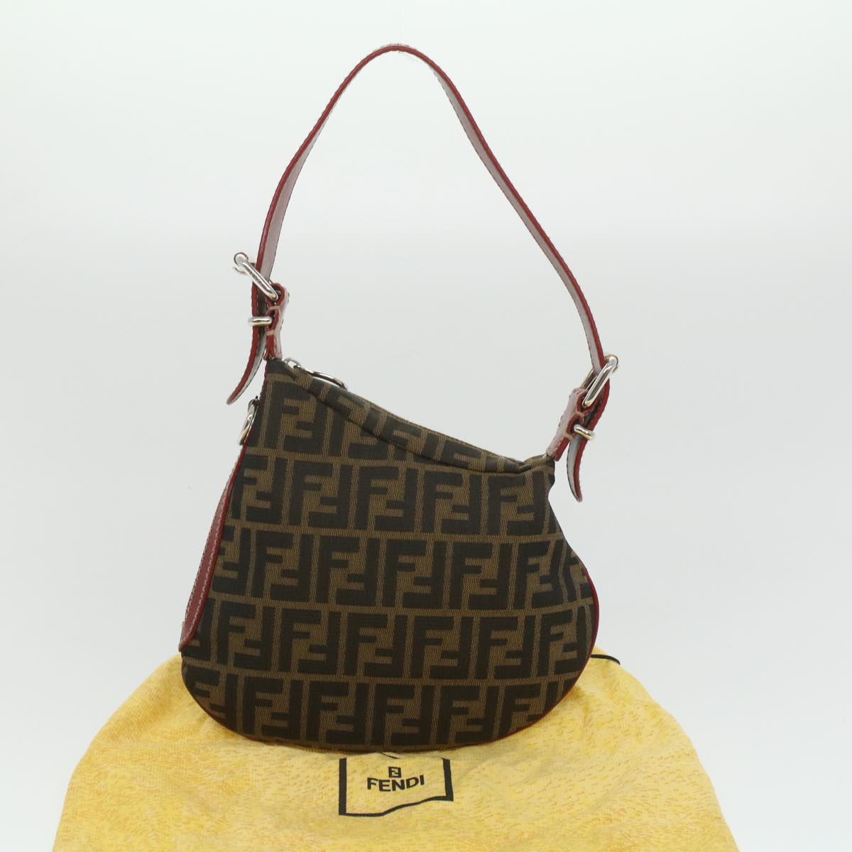 Luxury Fendi Zucca Shoulder Bag - '10s