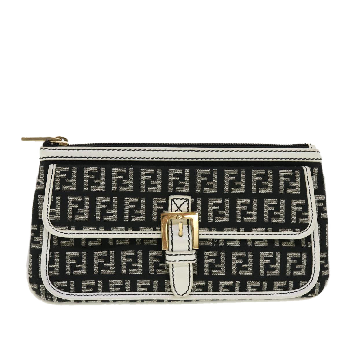 Luxury Fendi Zucchino Clutch - '10s