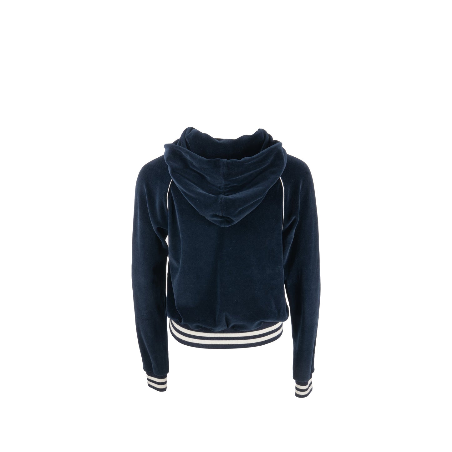 Celine Size XS Velvet Bomber Jacket Cotton/Polyamide Dark Blue